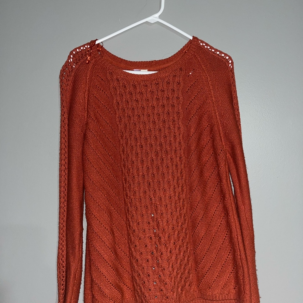 Alya Terracotta Knit Sweater